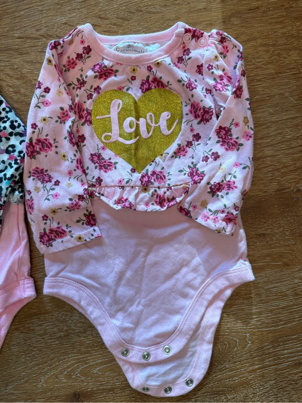 Pink Floral & Leopard Long-Sleeve Baby One-Piece Bodysuits - Set of 2